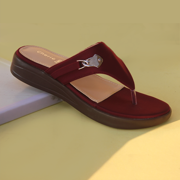 Maroon Slippers for women