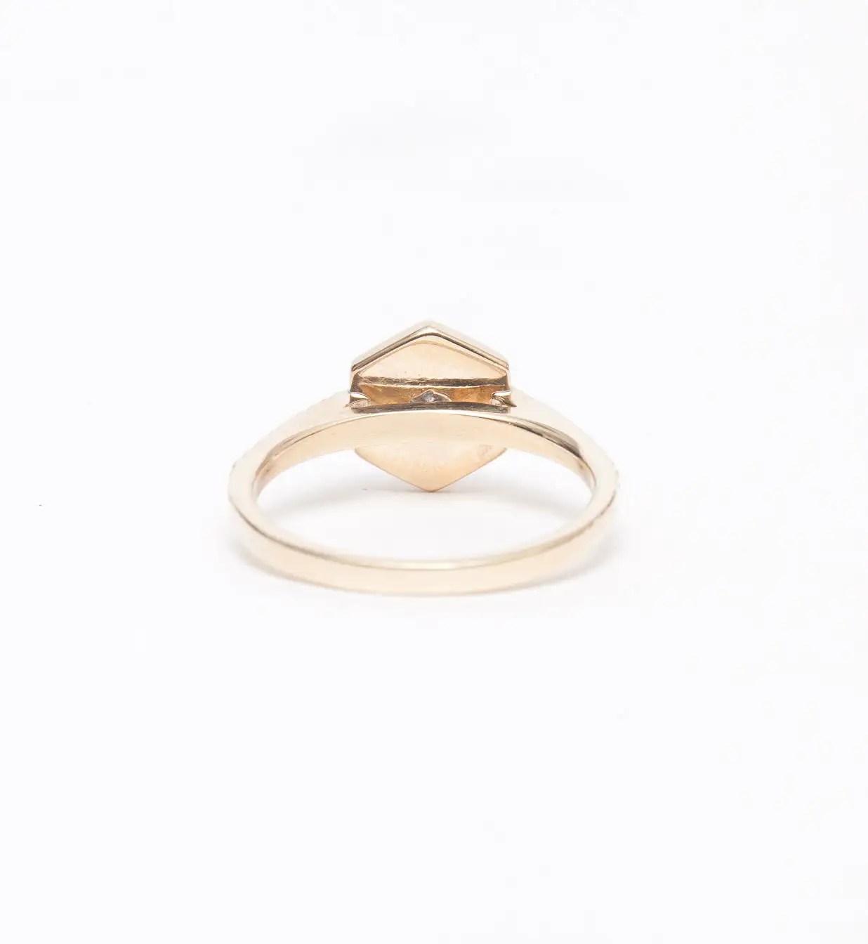 Mini Hex Engagement Ring