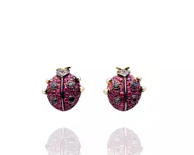 NAYLA SHAMI LadyBug Stud Earrings