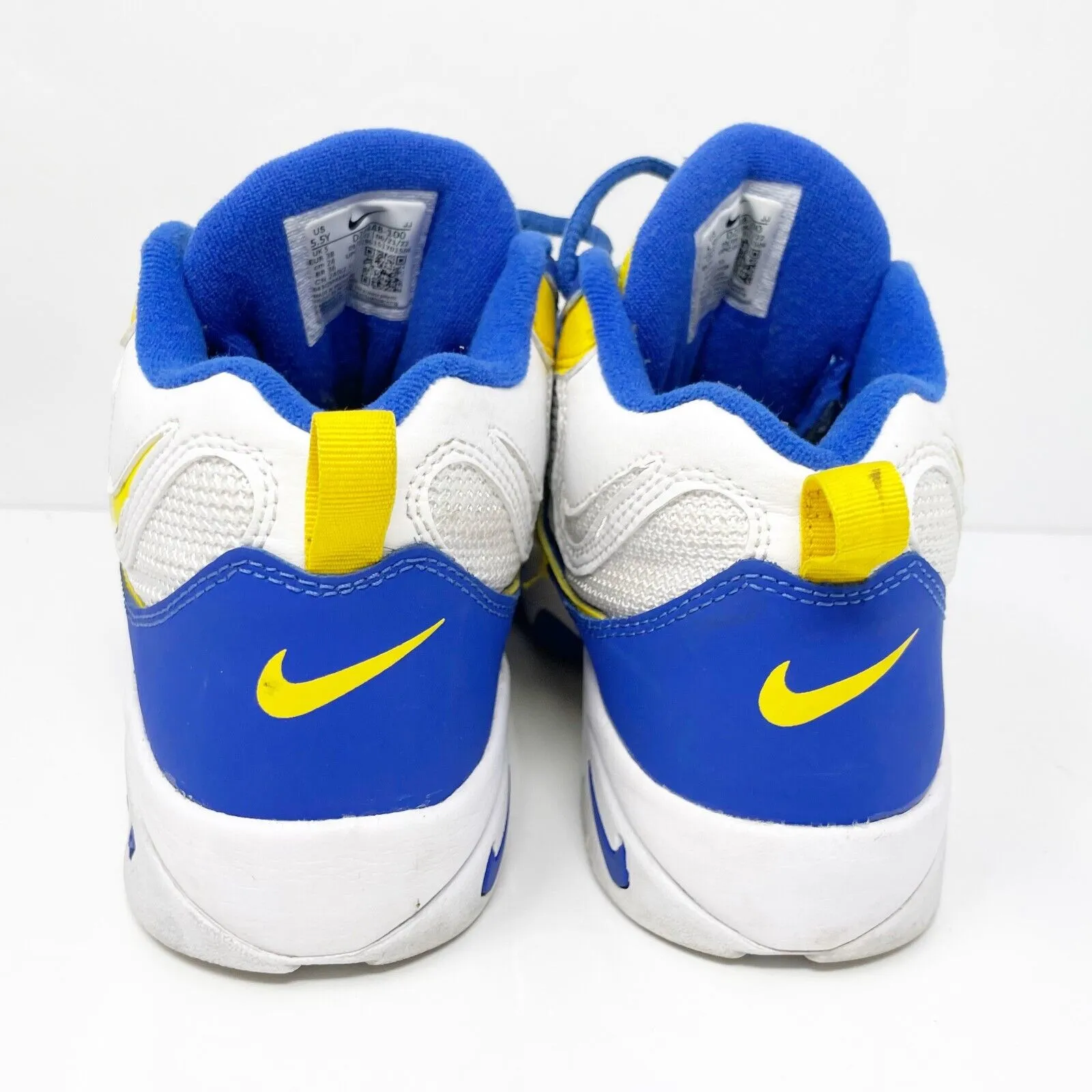 Nike Boys Air Max Speed Turf DZ4448-100 Blue Basketball Shoes Sneakers Size 5.5Y