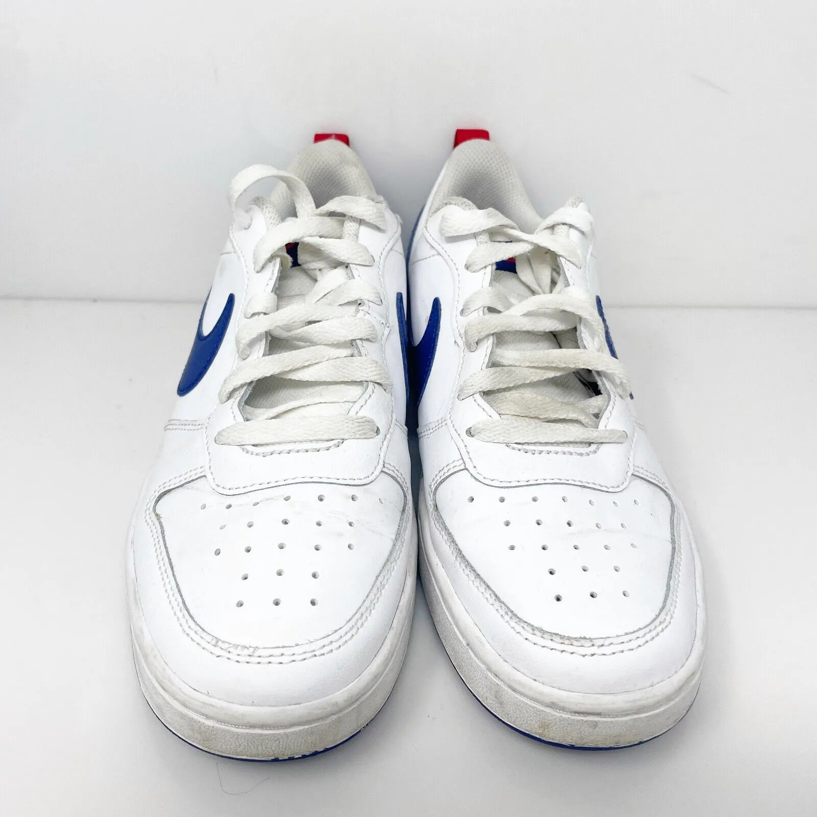 Nike Boys Court Borough Low 2 BQ5448-113 White Casual Shoes Sneakers Size 6.5Y