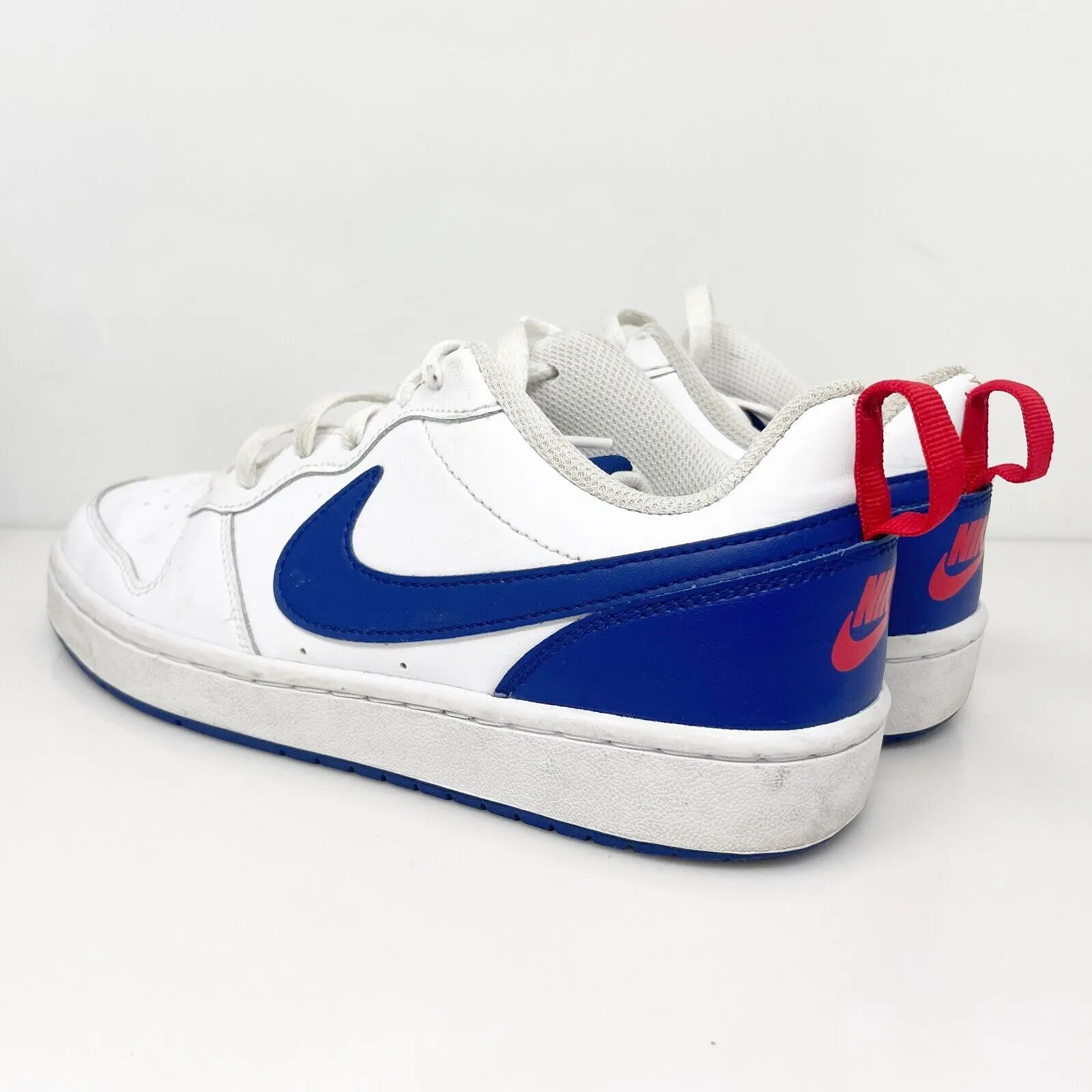 Nike Boys Court Borough Low 2 BQ5448-113 White Casual Shoes Sneakers Size 6.5Y