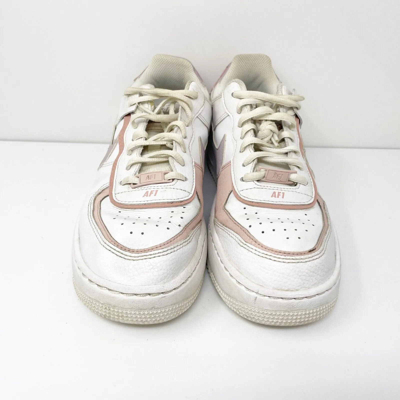 Nike Womens Air Force 1 Shadow CI0919-113 White Casual Shoes Sneakers Size 8