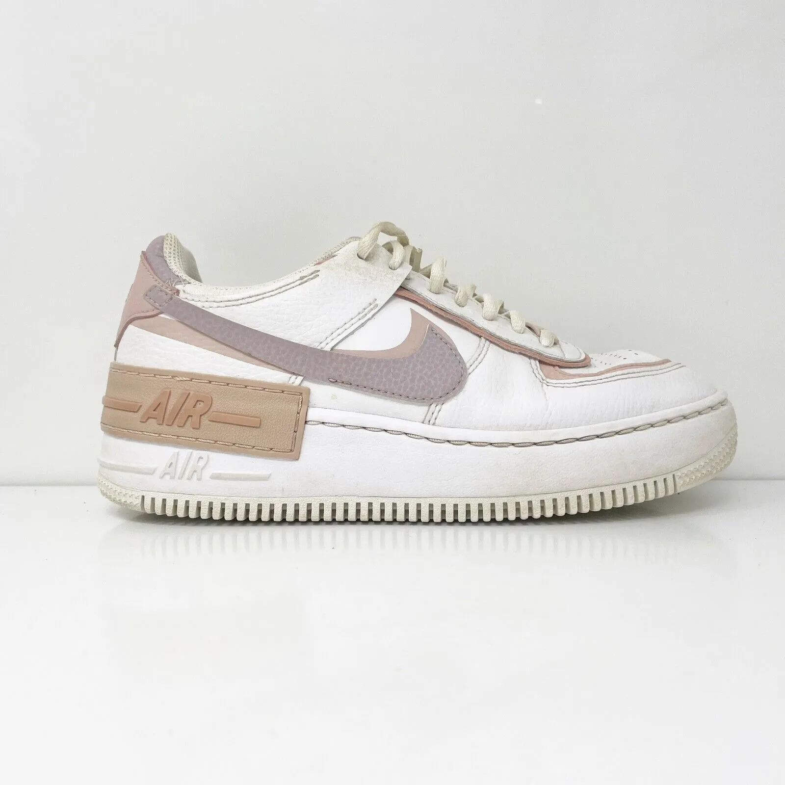 Nike Womens Air Force 1 Shadow CI0919-113 White Casual Shoes Sneakers Size 8