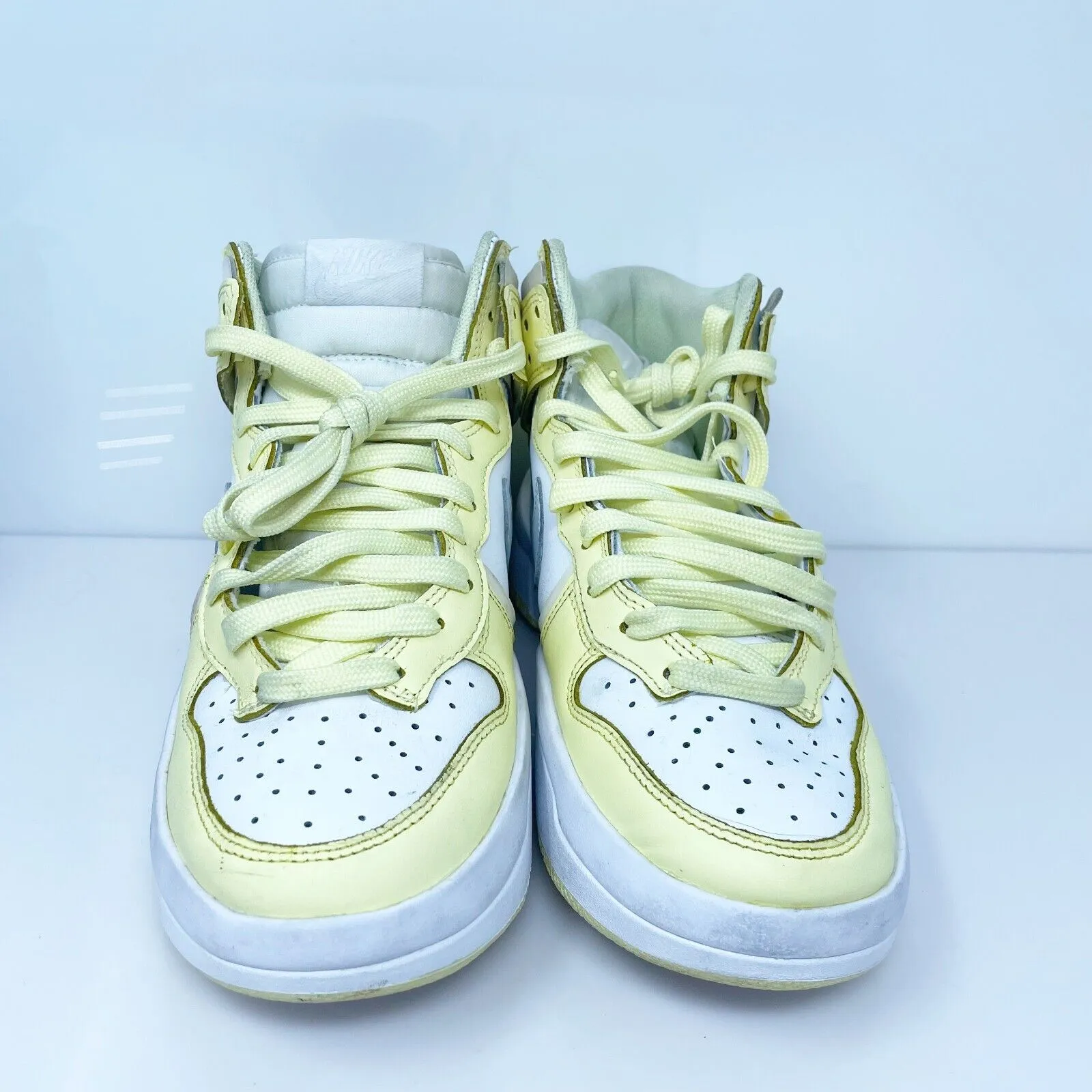 Nike Womens Dunk High Up DH3718-105 White Basketball Shoes Sneakers Size 7