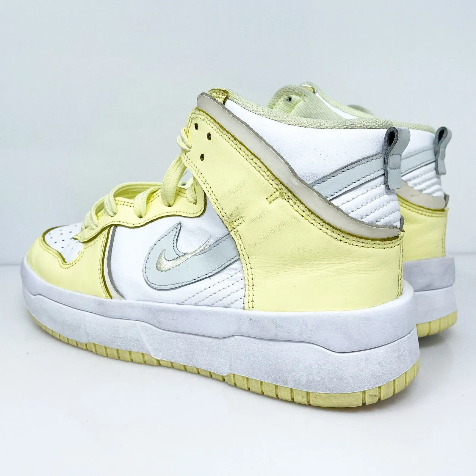 Nike Womens Dunk High Up DH3718-105 White Basketball Shoes Sneakers Size 7