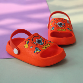 Orange Baby Crocs Slippers for Baby Boy