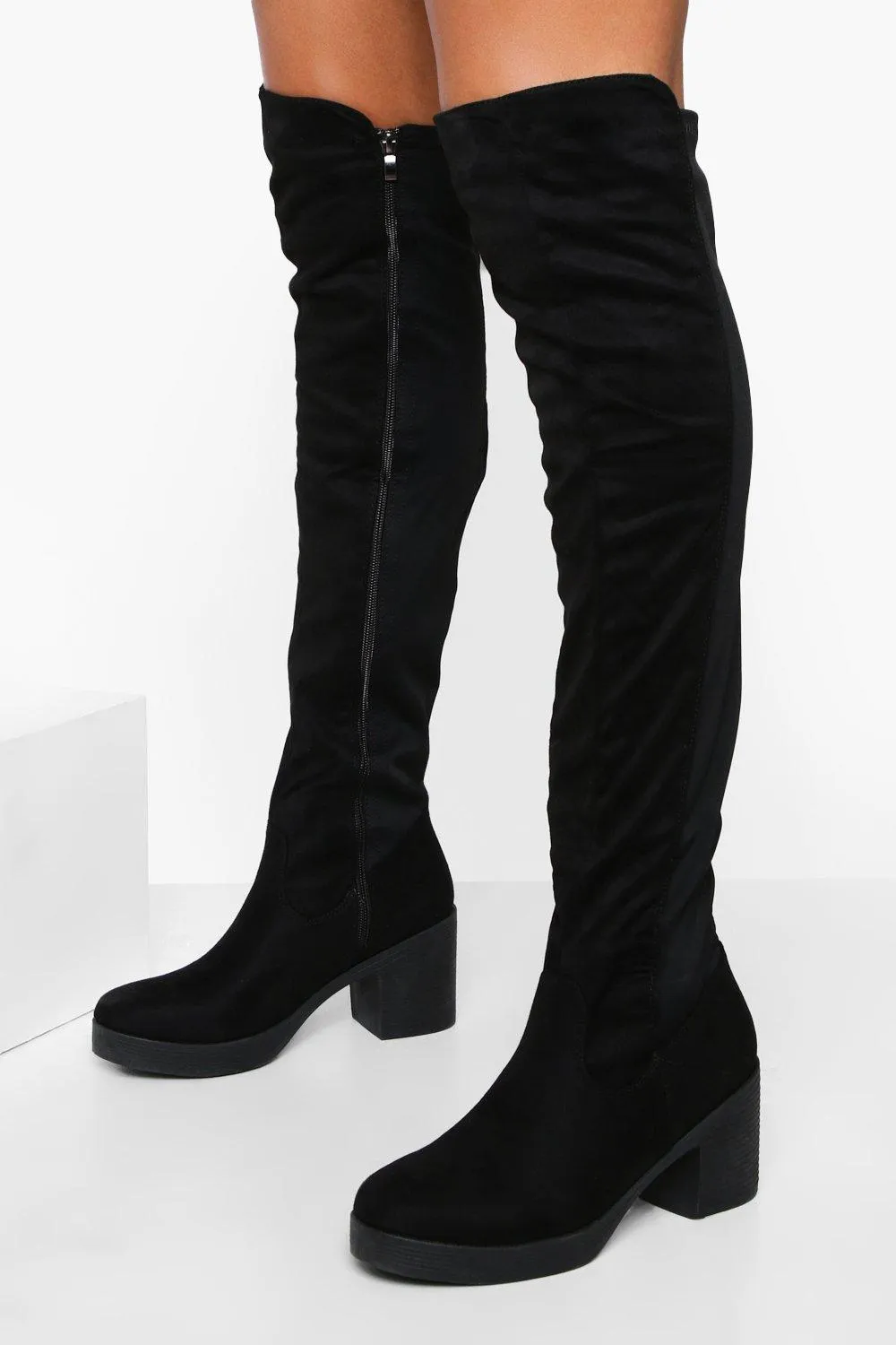 Over The Knee Boots Block Heel Boots