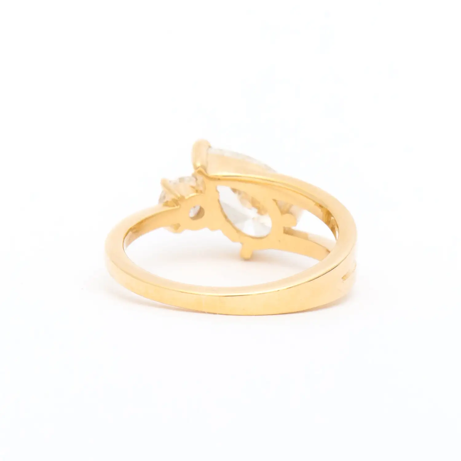 Pear & Round Maisonette Ring