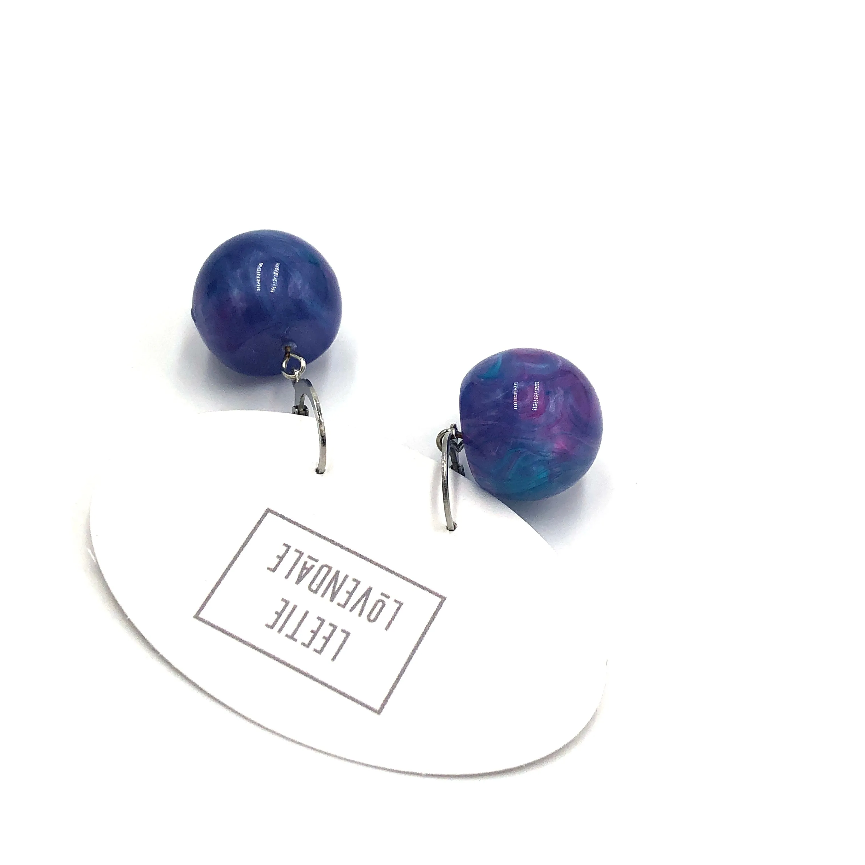 Peri Lilac Bob Cuff Drop Earrings