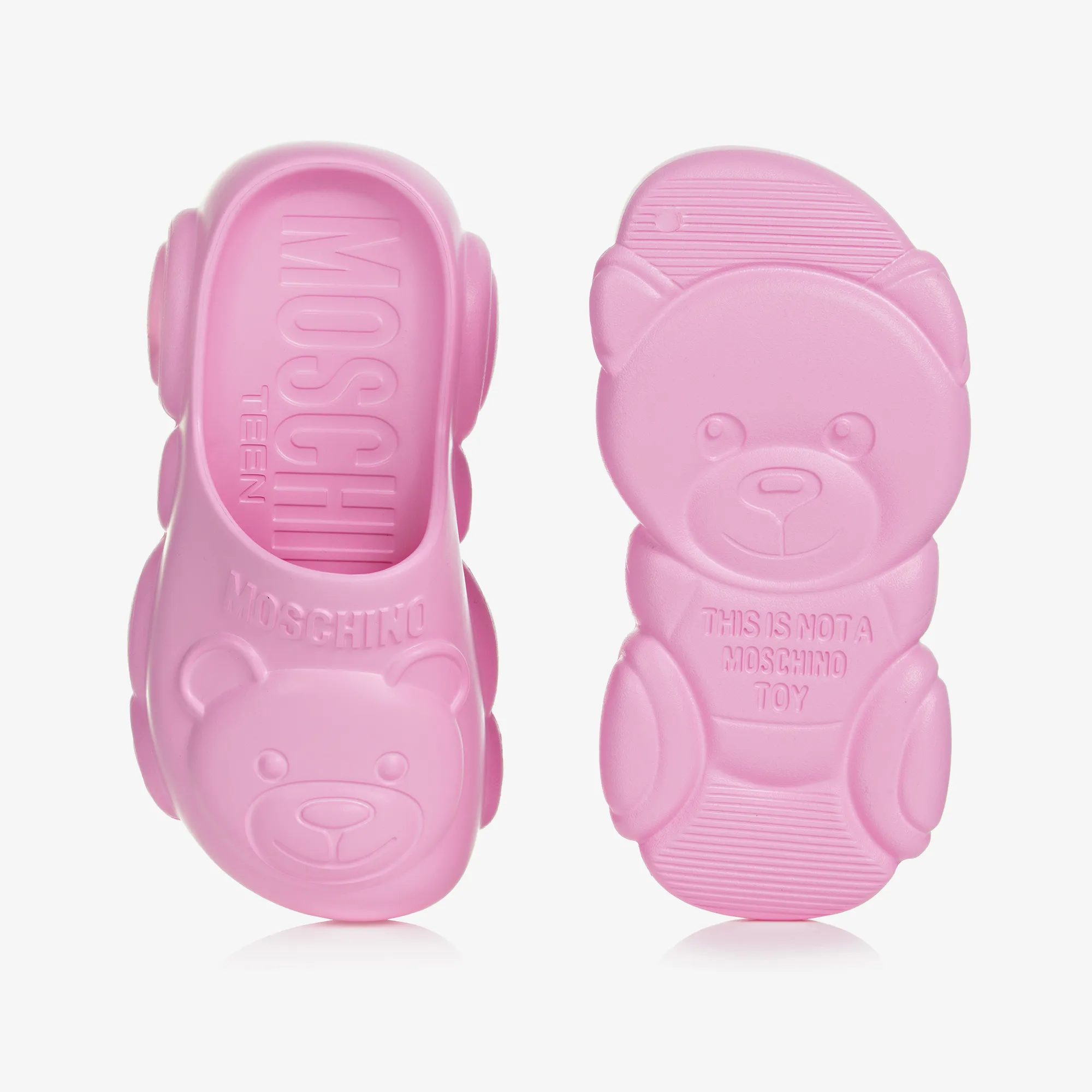 Pink Teddy Bear Clogs