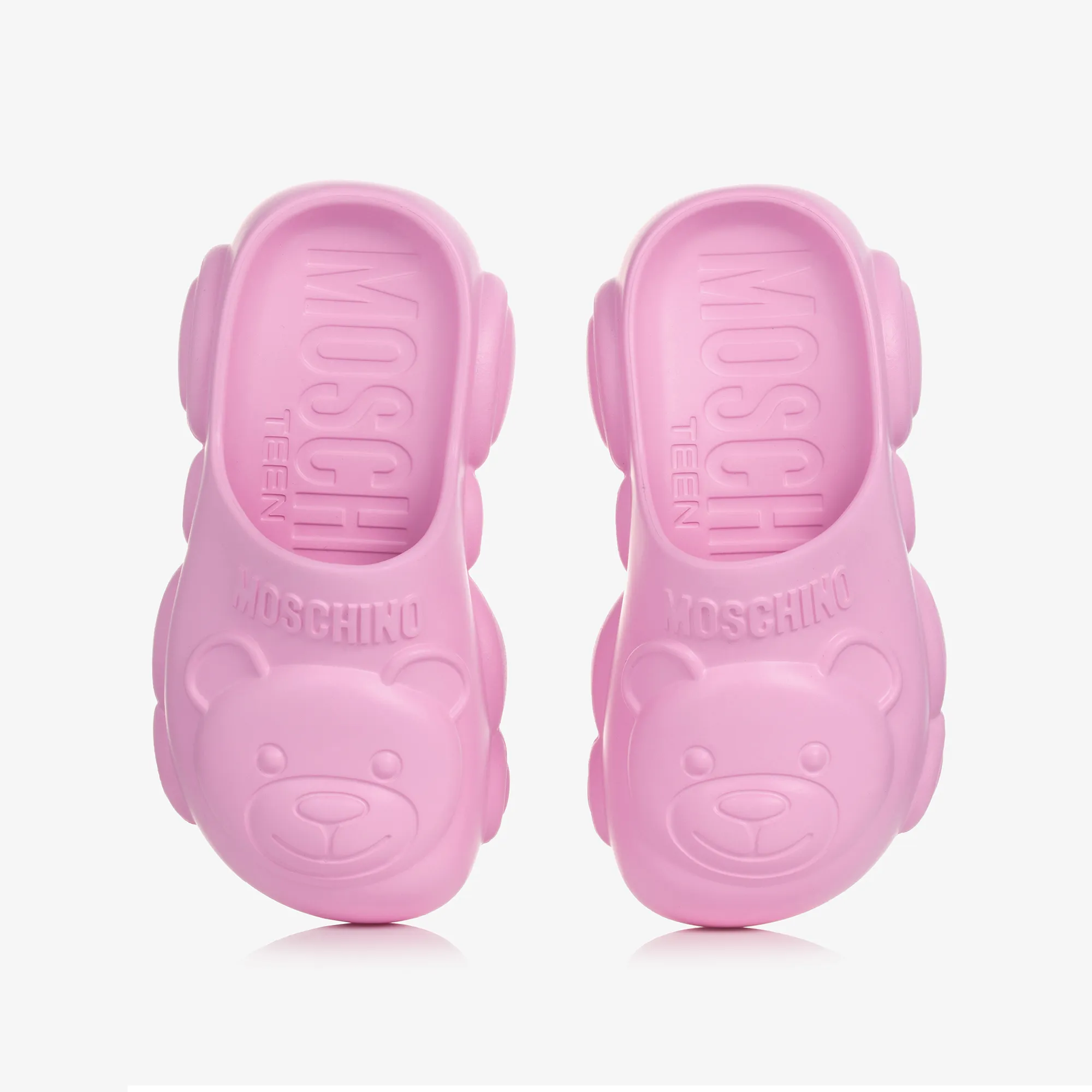 Pink Teddy Bear Clogs