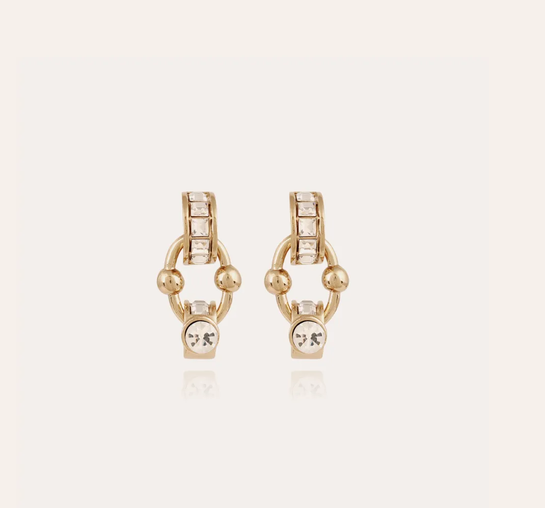 Rivage strass earrings gold