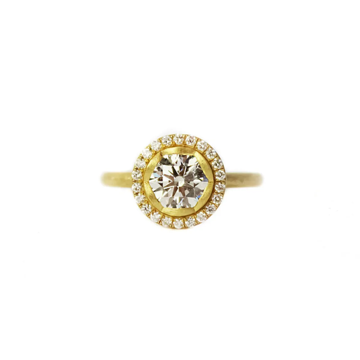 Signature Petal Halo Ring