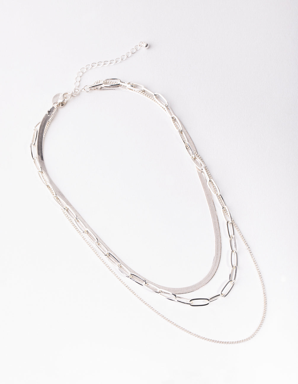 Silver Mix Trend Chain Necklace Pack