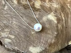 Silver Pearl Necklace 16