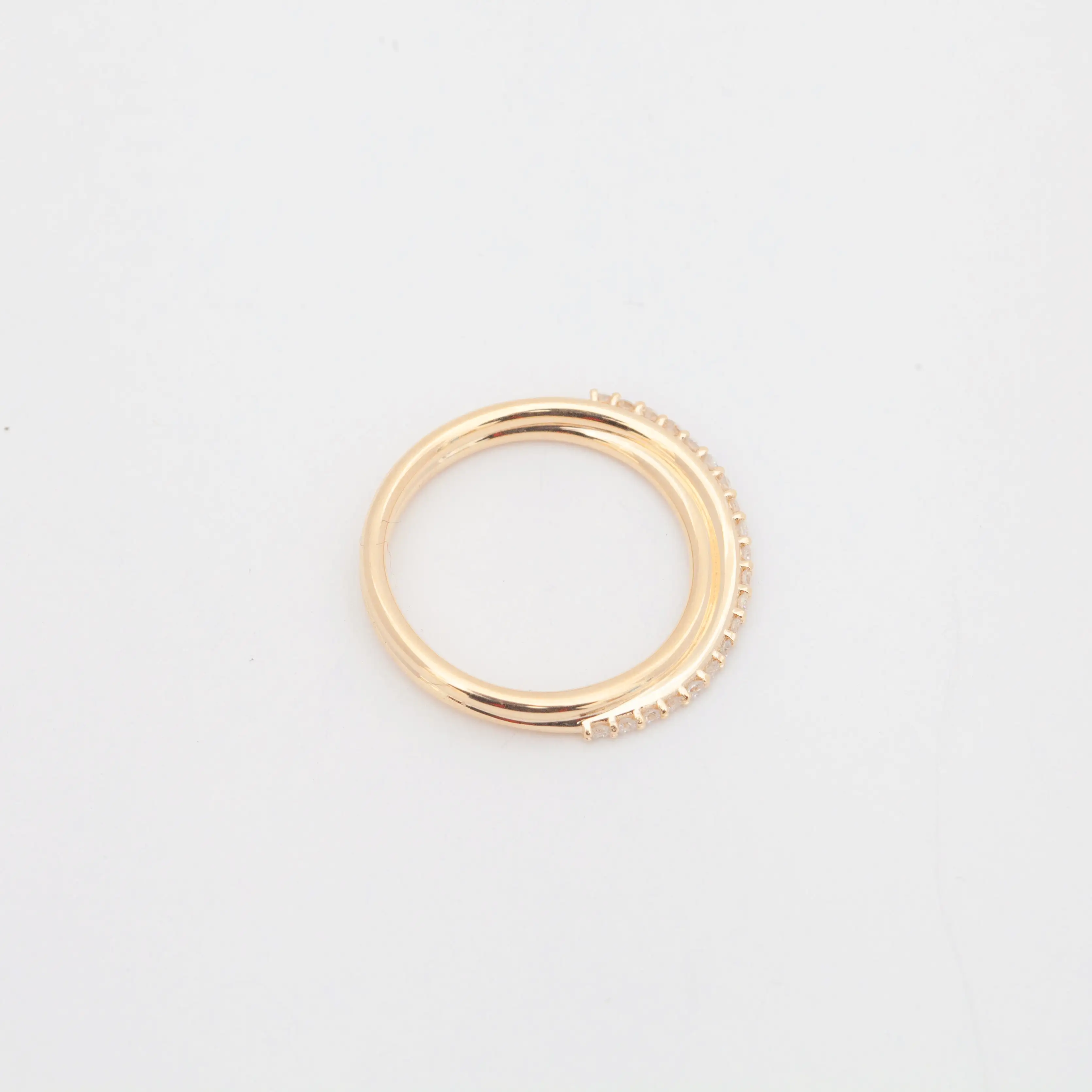 Small Demi-Pavé Current Ring