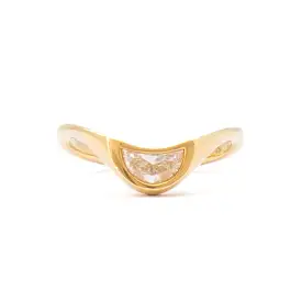 Tycho Crescent Diamond Ring