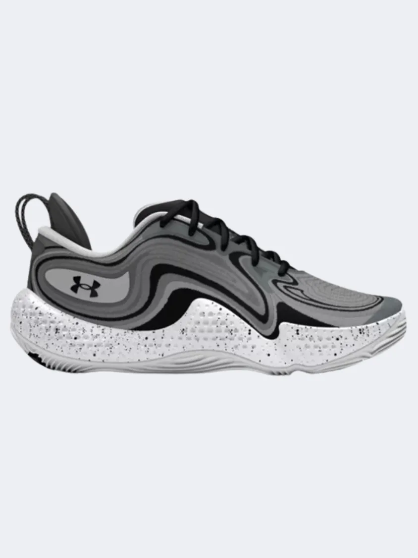 Under Armour Spawn 6 Men Basketball Shoes Mod Grey/Black