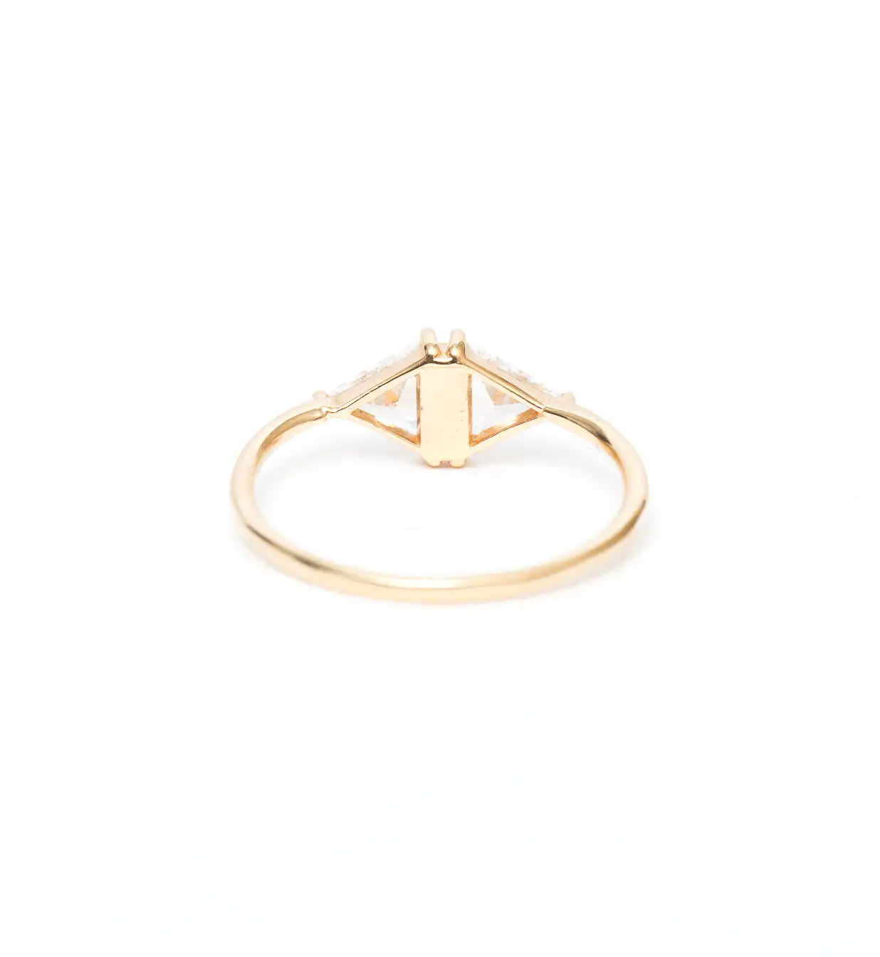 Vintage Diamond Triangle Ring