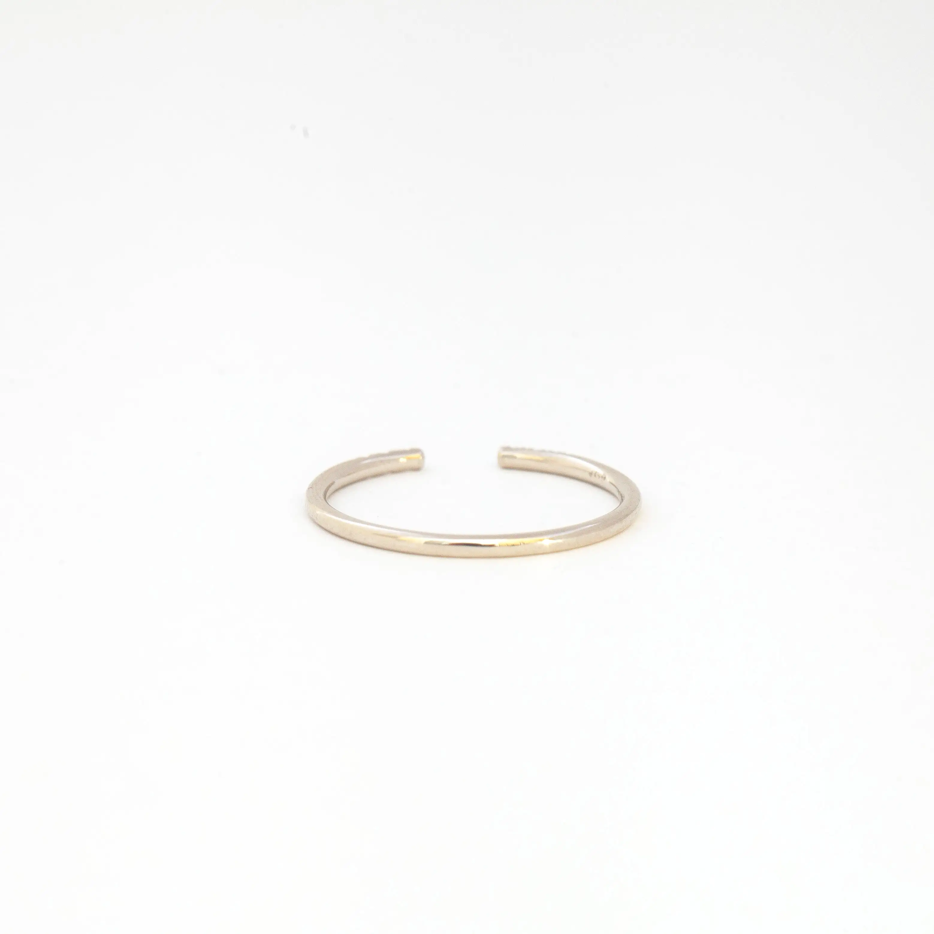 White Diamond Equilibrium Cuff Ring