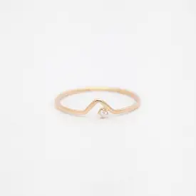 White Diamond Triangle Lineage Ring