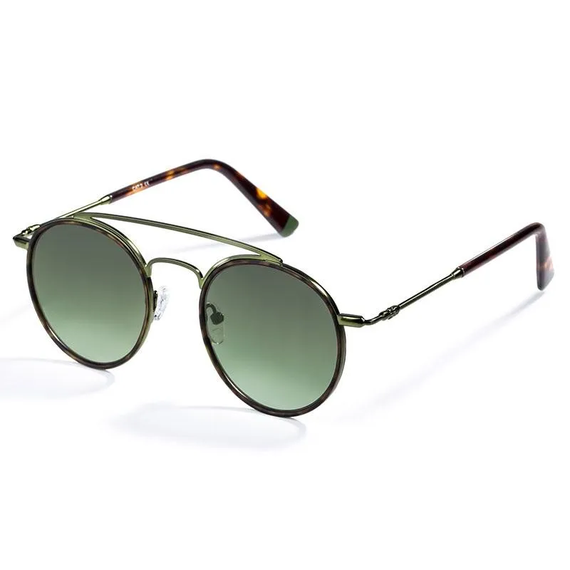 Women UV400 Metal Acetate Frame Sunglasses Eyewear