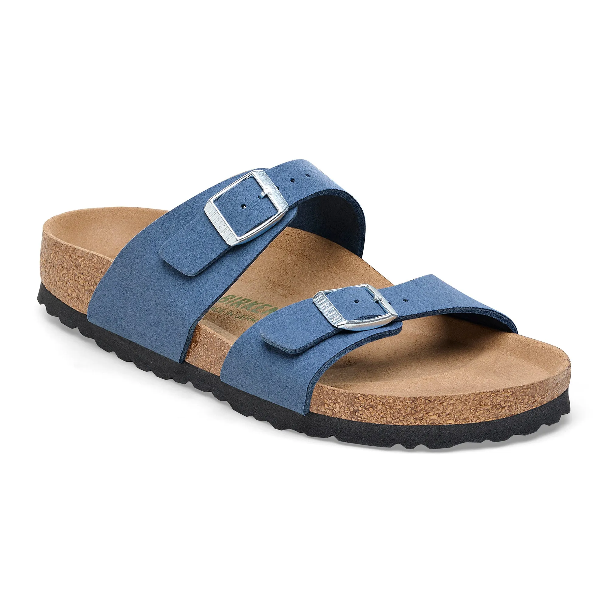 Women's Birkenstock Sydney Vegan Birko-Flor Color: Silky Elemental Blue (MEDIUM/NARROW WIDTH)